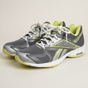 Reebok Simply Tone Grey Mesh Smooth Fit Active Walking Sneakers Women's Size 9.5